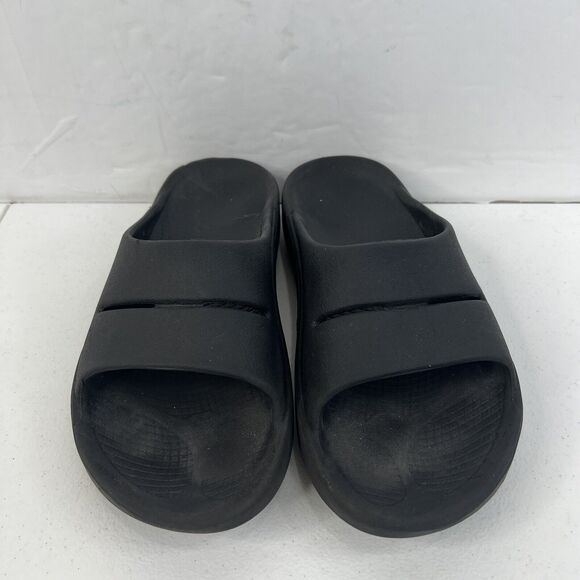 Oofos OOahh Black Unisex EU 39 Men 6 Women 8 Recovery Comfort Lightweight Slides - Picture 6 of 12